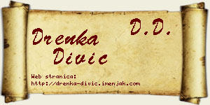 Drenka Divić vizit kartica